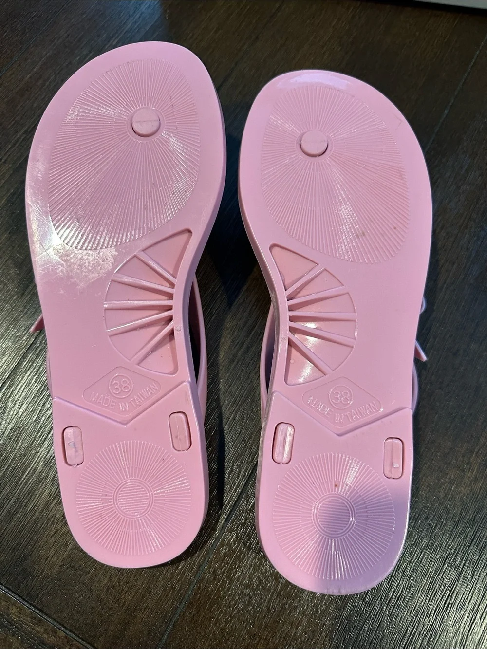 Ted Baker Fancy Footwork Pink Bow Jelly Sandals with Box